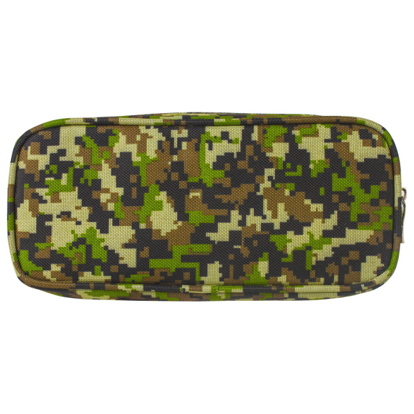 Пенал BRAUBERG для мальчиков, 1 отделение, органайзер, мягкий, "Military", зеленый, 21х5х9 см, 228990 - Пеналы мягкие