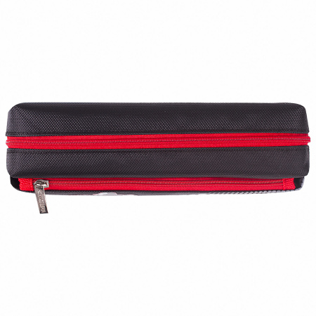 Пенал ЮНЛАНДИЯ, 2 отделения, полиэстер, "Skate", черный, 21х6х9 см, 270276 - Пеналы мягкие