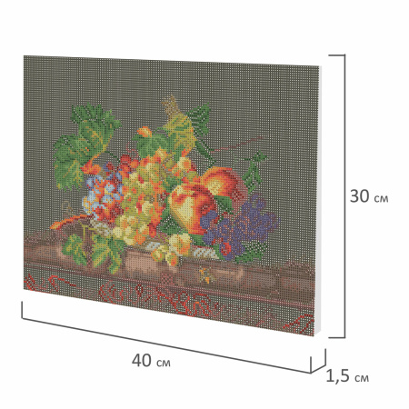 Картина стразами (алмазная мозаика) 30х40 см, ОСТРОВ СОКРОВИЩ "Натюрморт", на подрамнике, 662422 - Алмазная вышивка