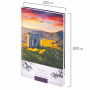 Тетрадь А4, 80 л., BRAUBERG, гребень, клетка, обложка твердая, "Nature", 404054 - Тетради формата А4