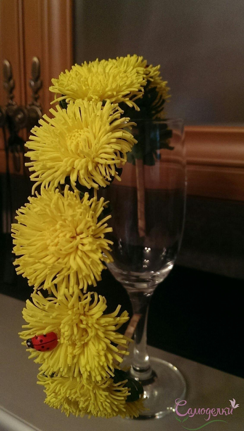 Ободок-венок "Солнечные одуванчики"