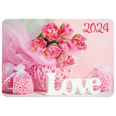 Календарь карманный на 2024 г., 70х100 мм, "Ассортимент 81 дизайн", HATBER, Кк7 - Календари карманные