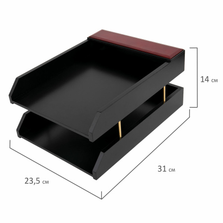 Набор настольный GALANT "Sirius" из дерева, 8 предметов, цвет "красное дерево/чёрный", 238162 - Настольные наборы и аксессуары из дерева