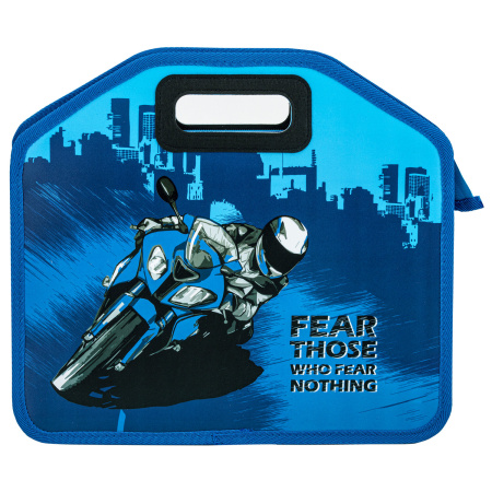 Папка-сумка ЮНЛАНДИЯ, 1 отделение, фетровые ручки, 34х30х11 см, "Best bike", 271000 - Папки-сумки с ручками