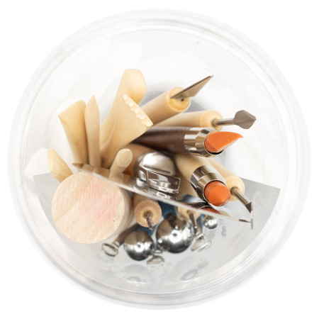 Набор инструментов для лепки и моделирования, 22 шт. в пластиковой тубе, BRAUBERG ART CLASSIC, 271174 - Инструменты для художественно-живописных работ