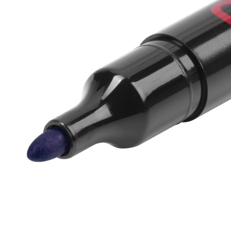 Маркер перманентный ОФИСМАГ, СИНИЙ, круглый наконечник, 3 мм, с клипом, 151198 - Маркеры перманентные