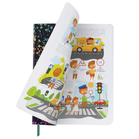 Дневник 1-4 класс 48 л., кожзам (гибкая), печать, фольга, ЮНЛАНДИЯ, "Bright Wildlife", 106166 - Дневники для младших классов