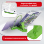 Подставка для книг и учебников BRAUBERG LINE+, металлическая, зеленая, европодвес, 238072 - Подставки для книг