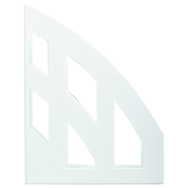 Лоток вертикальный для бумаг КОМПЛЕКТ 2 шт., BRAUBERG "Modern", 245х75х320 мм, белый, 238030 - Лотки вертикальные (стойки-уголки)