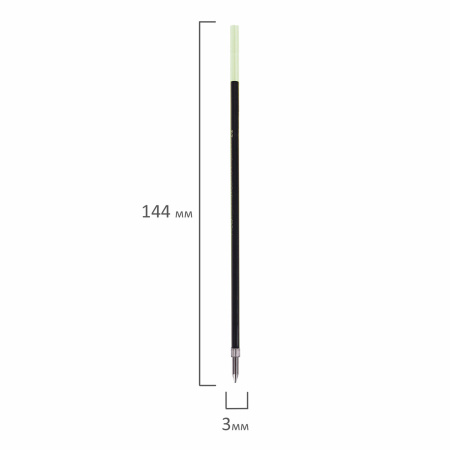 Стержень шариковый PILOT 144мм, линия 0,18мм, КОМПЛЕКТ 2 ШТУКИ, СИНИЙ, узел 0,5мм, RF, RFN-GG-EF - Стержни для ручек шариковых