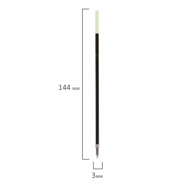 Стержень шариковый PILOT 144мм, линия 0,18мм, КОМПЛЕКТ 2 ШТУКИ, СИНИЙ, узел 0,5мм, RF, RFN-GG-EF - Стержни для ручек шариковых