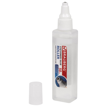 Клей-роллер канцелярский BRAUBERG, 50 мл, 229067 - Клей канцелярский