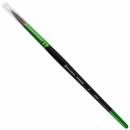 Кисть из ворса пони № 6, BRAUBERG PREMIUM, 200985 - Кисти для рисования