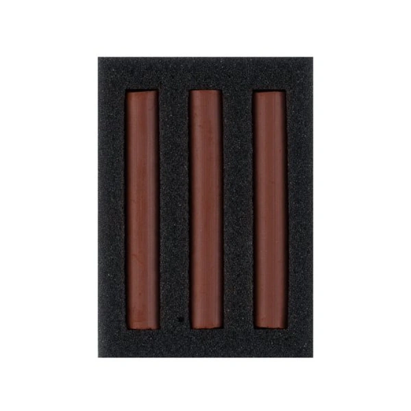 Набор сухих художественных графических материалов "Ладога": сангина тёмная 3 мелка - Мел, графит, сепия, сангина, соус, уголь художественные