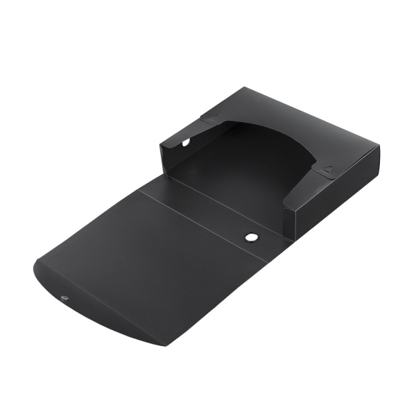 Короб архивный (330х245 мм), 70 мм, пластик, разборный, до 750 листов, черный, 0,7 мм, STAFF, 237275 - Короба и архивные системы пластиковые