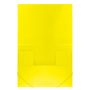 Папка на резинках BRAUBERG "Neon", неоновая, желтая, до 300 листов, 0,5 мм, 227461 - Папки на резинках пластиковые