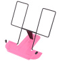 Подставка для книг и учебников BRAUBERG LINE, металлическая, розовая, европодвес, 238215 - Подставки для книг
