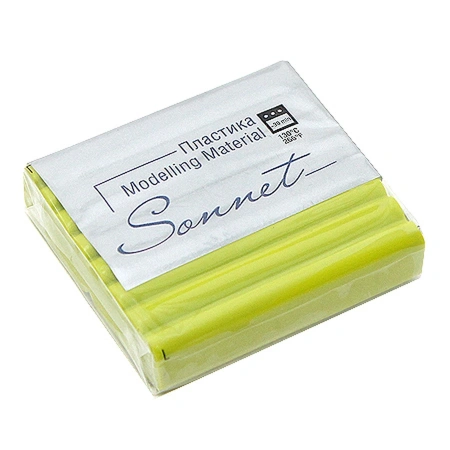 Полимерная глина (пластика) "Сонет" цвет лайм брус 56 г