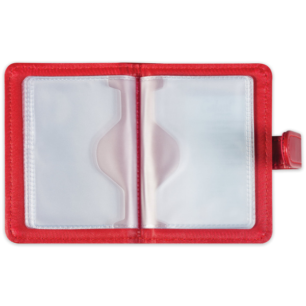 Визитница/кредитница однорядная GALANT "Ritter", на 24 карты, под гладкую кожу, застежка, бордовая, 235399 - Визитницы и кредитницы однорядные карманные