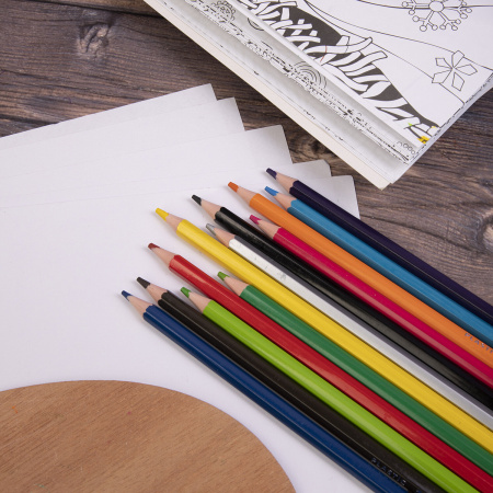 Карандаши цветные BRAUBERG PREMIUM, 24 цвета, пластиковые, шестигранные, грифель мягкий 3 мм, 181668 - Карандаши цветные