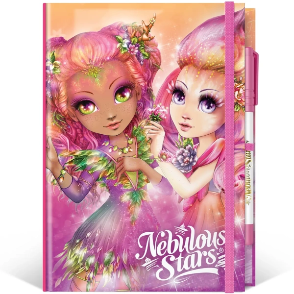 Серия: Hazelia. Блокнот в жестком переплете, на резинке, с гелевой ручкой - Блокноты и записные книжки