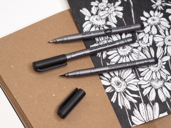 Линер пигментный "Сонет", размер 0,05 мм - Ручки капиллярные и линеры художественные