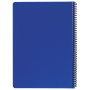 Тетрадь А4, 120 листов, BRAUBERG "Metropolis", спираль пластиковая, клетка, обложка пластик, СИНИЙ, 403389 - Тетради формата А4