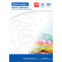 Папка для акварели С ЭСКИЗОМ (ЭСКИЗЫ-РАСКРАСКИ), А3, 10 л., 200 г/м2, 297х420 мм, BRAUBERG, 110065 - Альбомы и бумага для акварели и масла