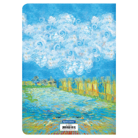 Тетрадь 60 л. в клетку обложка SoftTouch, бежевая бумага 70 г/м2, сшивка, В5 (179х250 мм), INSIGHT, BRAUBERG, 403814 - Тетради более 60 листов