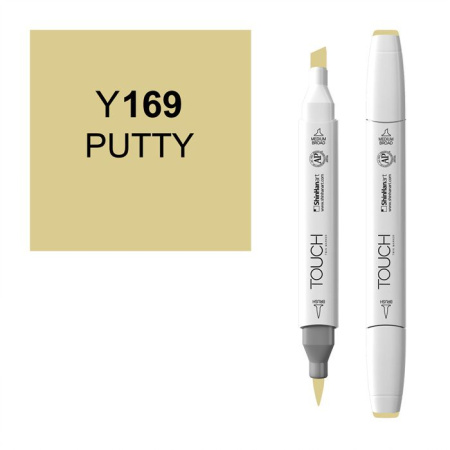 Маркер двухсторонний спиртовой TOUCH TWIN BRUSH Y169 Цемент