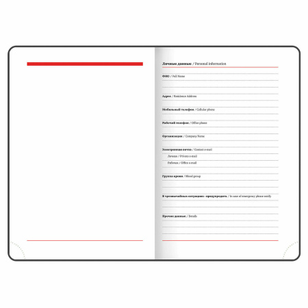 Ежедневник недатированный B6 (127х186 мм), BRAUBERG VISTA, под кожу, гибкий, срез фольга, 136 л., "Thickets", 112115 - Ежедневники с покрытием "под кожу и ткань"