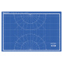 Коврик (мат) для резки BRAUBERG EXTRA 5-слойный, А3 (450х300 мм), двусторонний, толщина 3 мм, синий, 237177 - Коврики настольные для резки