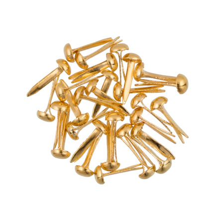 Набор брадсов 4.5 *12 мм 30 шт., цвет золото от "Mr.Painter"