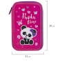 Пенал ПИФАГОР, 3 отделения, ламинированный картон, 19х11 см, "Panda time", 271069 - Пеналы каркасные