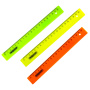 Линейка пластиковая 20 см, ПИФАГОР, непрозрачная, неоновая, ассорти, 210604 - Линейки