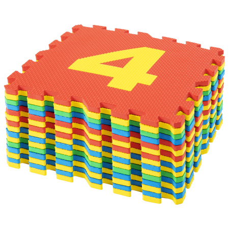 Коврик-пазл напольный 1,5х0,9 м, мягкий, "Учим цифры", 15 частей 30х30 см, толщина 1 см, ЮНЛАНДИЯ, 664659 - Игрушки развивающие