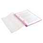 Скоросшиватель пластиковый с перфорацией BRAUBERG, А4, 140/180 мкм, розовый, 226588 - Папки-скоросшиватели мягкие