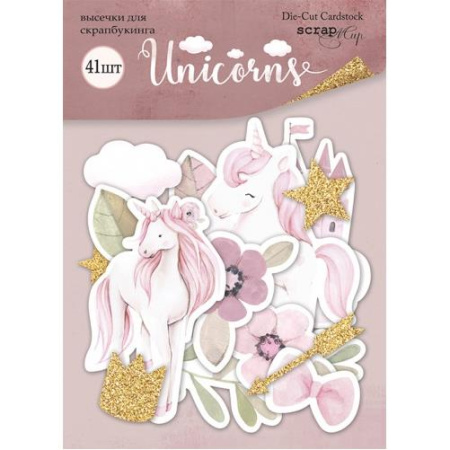 Набор высечек для скрапбукинга "Unicorns" 41 шт от Scrapmir