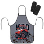 Фартук с нарукавниками для уроков труда ЮНЛАНДИЯ, 45х54 см, "Truck race", 271046 - Аксессуары для рисования
