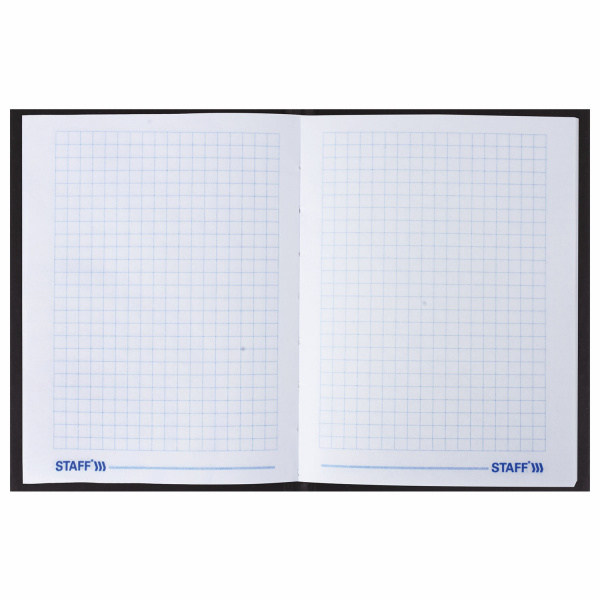 Блокнот МАЛЫЙ ФОРМАТ 110х147 мм А6, 80 л., твердый переплет, ламинированная обложка, клетка, STAFF, "Красный цветок на черном", 127212 - Блокноты в книжном переплете