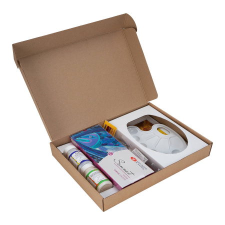 Набор художественных материалов "Сонет" Акрил, 8 предметов - Акриловые краски художественные в наборах