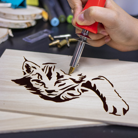 Заготовки деревянные для выжигания, выпиливания, росписи, А5, набор 2 штуки, ОСТРОВ СОКРОВИЩ, 150648 - Наборы для выжигания