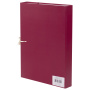 Короб архивный А4 (240х330 мм), 35 мм, 2 завязки, бумвинил, до 300 листов, бордовый, BRAUBERG, 122037 - Короба архивные