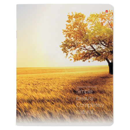 Тетрадь А5 48 л. АЛЬТ скоба, клетка, глянцевый лак, "Пейзажи" (5 видов), 7-48-637 - Тетради 40-48 листов