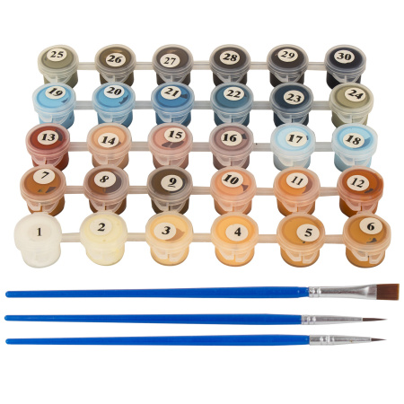 Картина по номерам 40х50 см, ОСТРОВ СОКРОВИЩ "Яркие краски Арбата", на подрамнике, акрил, 662887 - Картины по номерам