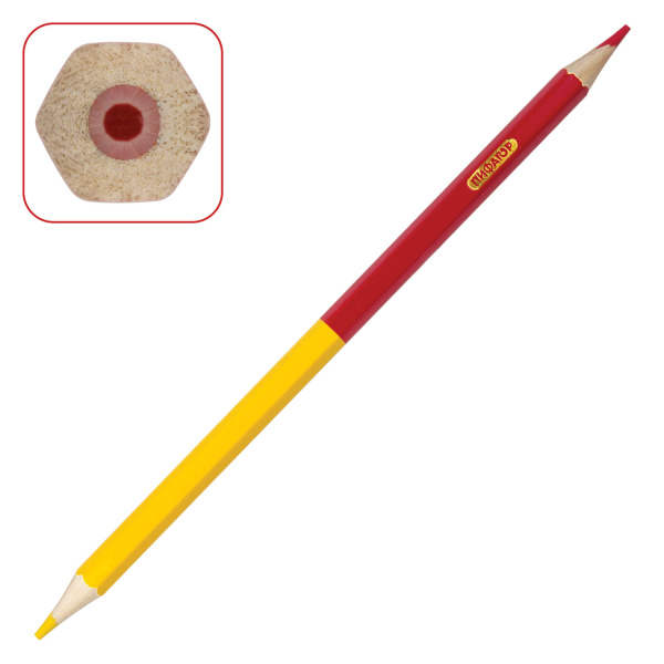 Карандаши двусторонние ПИФАГОР, 12 штук, 24 цвета, заточенные, картонная упаковка, 180244 - Карандаши цветные