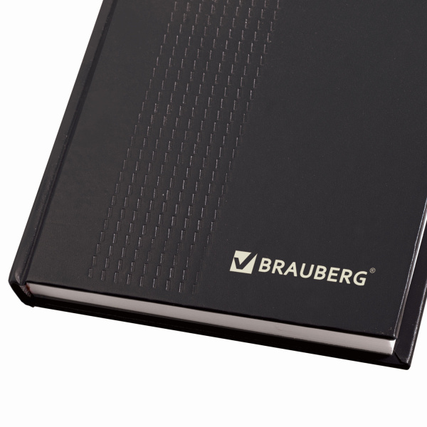 Ежедневник датированный на 4 года А5 135х207 мм BRAUBERG бумвинил 192 л., черный, 126543 - Ежедневники с твердой обложкой