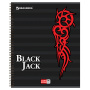 Тетрадь А5, 96 л., BRAUBERG, гребень, клетка, выборочный лак, "БЛЭК ДЖЭК", 401850 - Тетради более 60 листов
