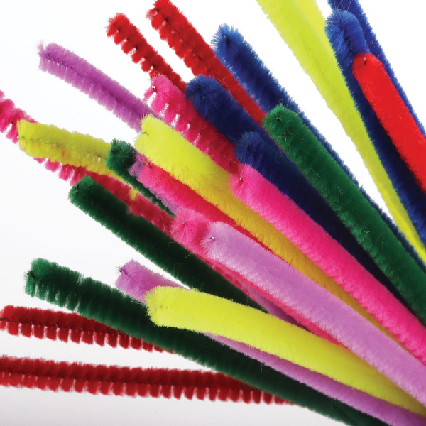 Проволока синельная для творчества "Пушистая", 6 цв., 30 шт., 0,9х30 см, ОСТРОВ СОКРОВИЩ, 661530 - Проволока синельная (пушистая)