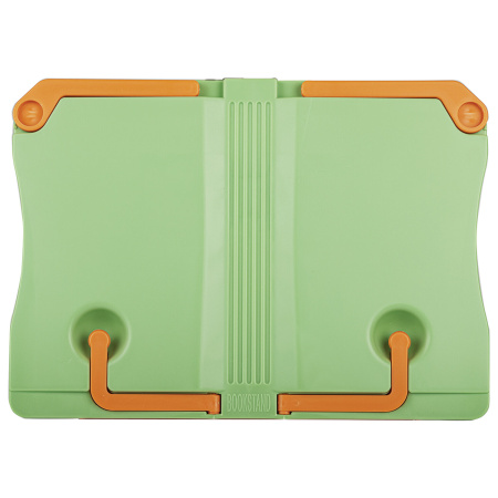Подставка для книг ЮНЛАНДИЯ, регулируемый наклон, прочный ABS-пластик, светло-зеленая, 237898 - Подставки для книг